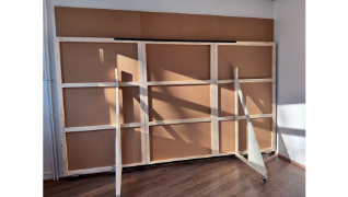 Atelier modulaire replié