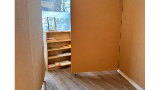 Atelier modulaire sur roulettes ouvert