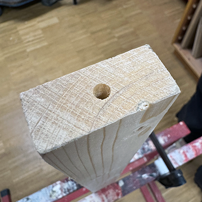 Pré trouer les tasseaux